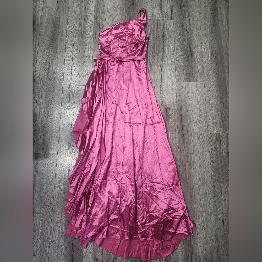 Pink Satin Ballgown Shein XL